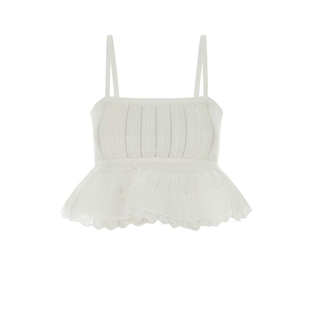 Alaia Women White Crinoline Top